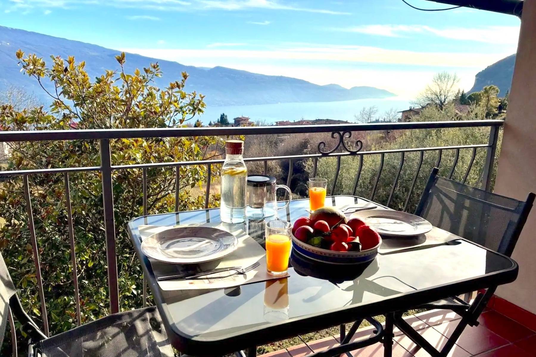 Casa Maja Tignale Gardasee Balkon Seeblick