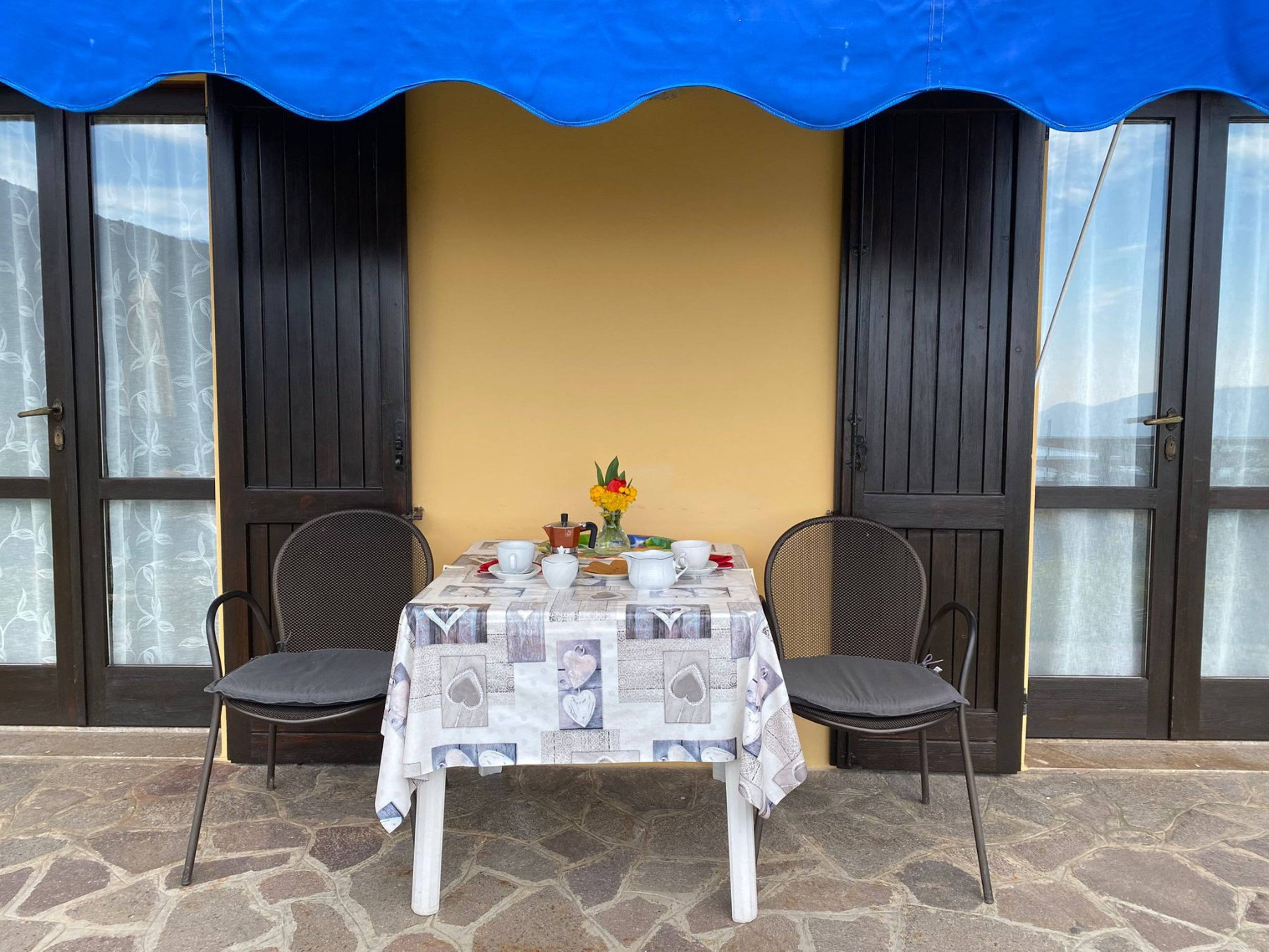 Terrasse direkt vor der Wohnung