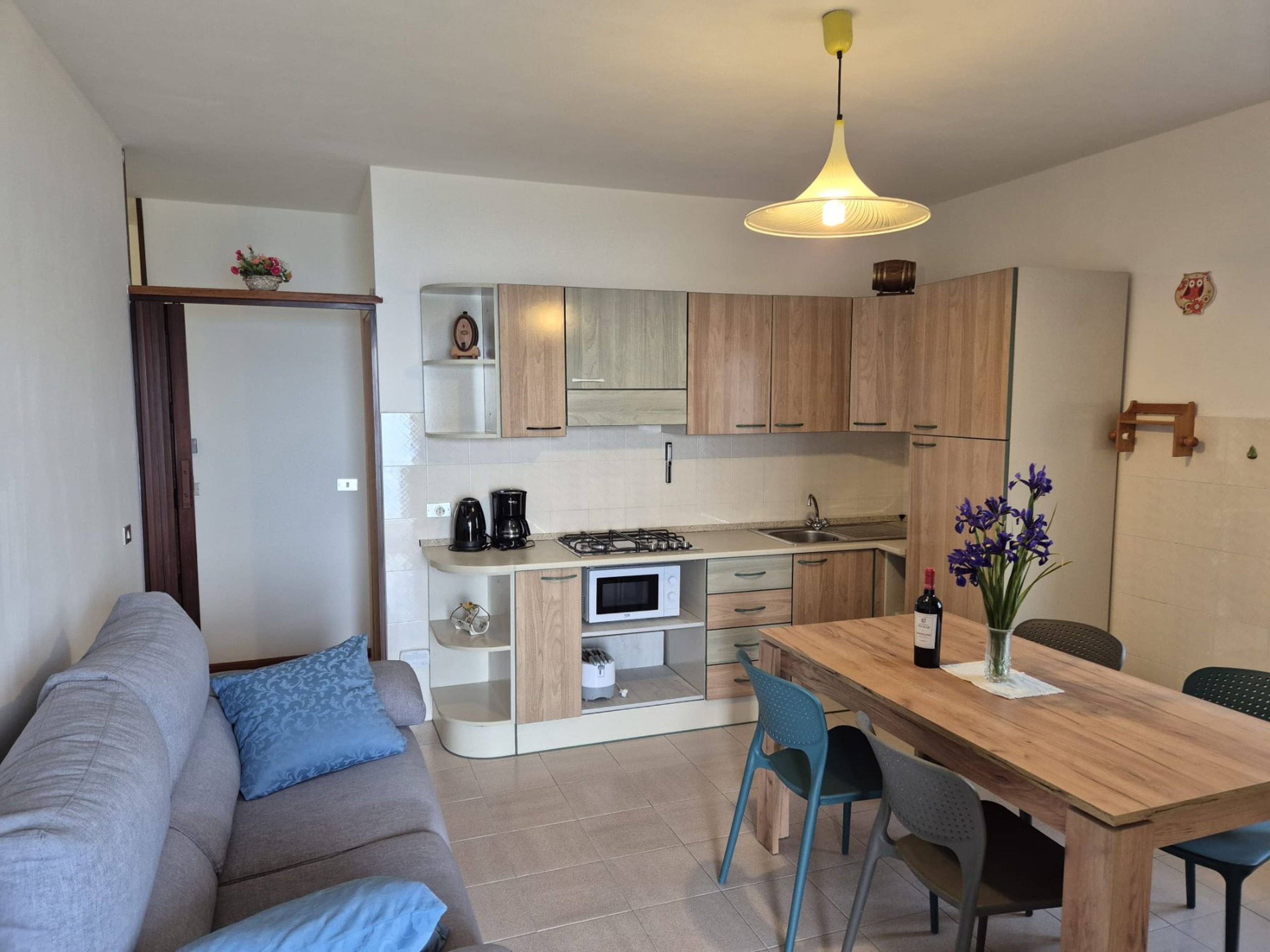 Wohnküche Apt. 2 mit Schlafcouch