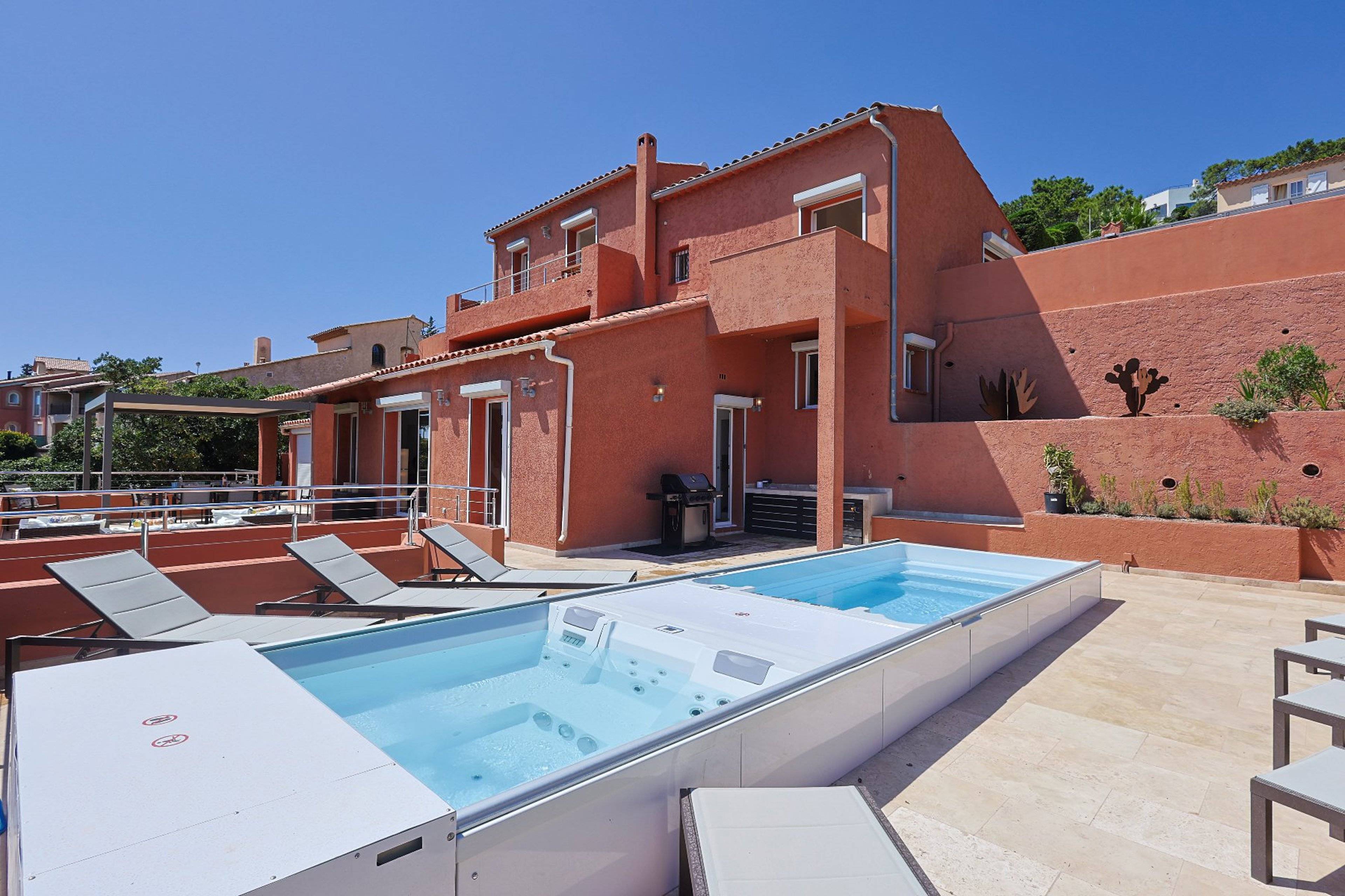 Ansicht Apartment untere Etage mit Whirlpool, Schwimm Spa