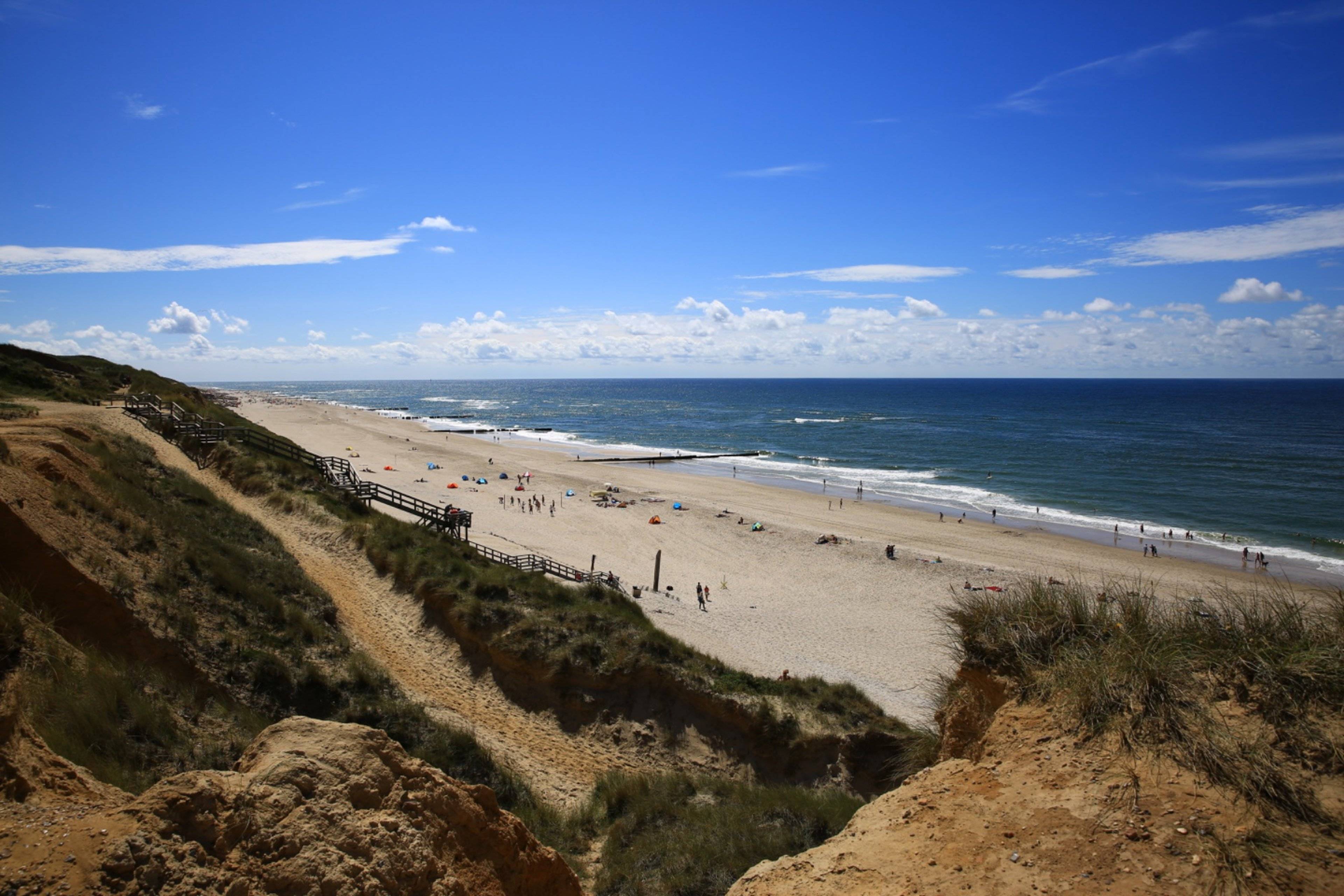 Der Badestrand in Kampen