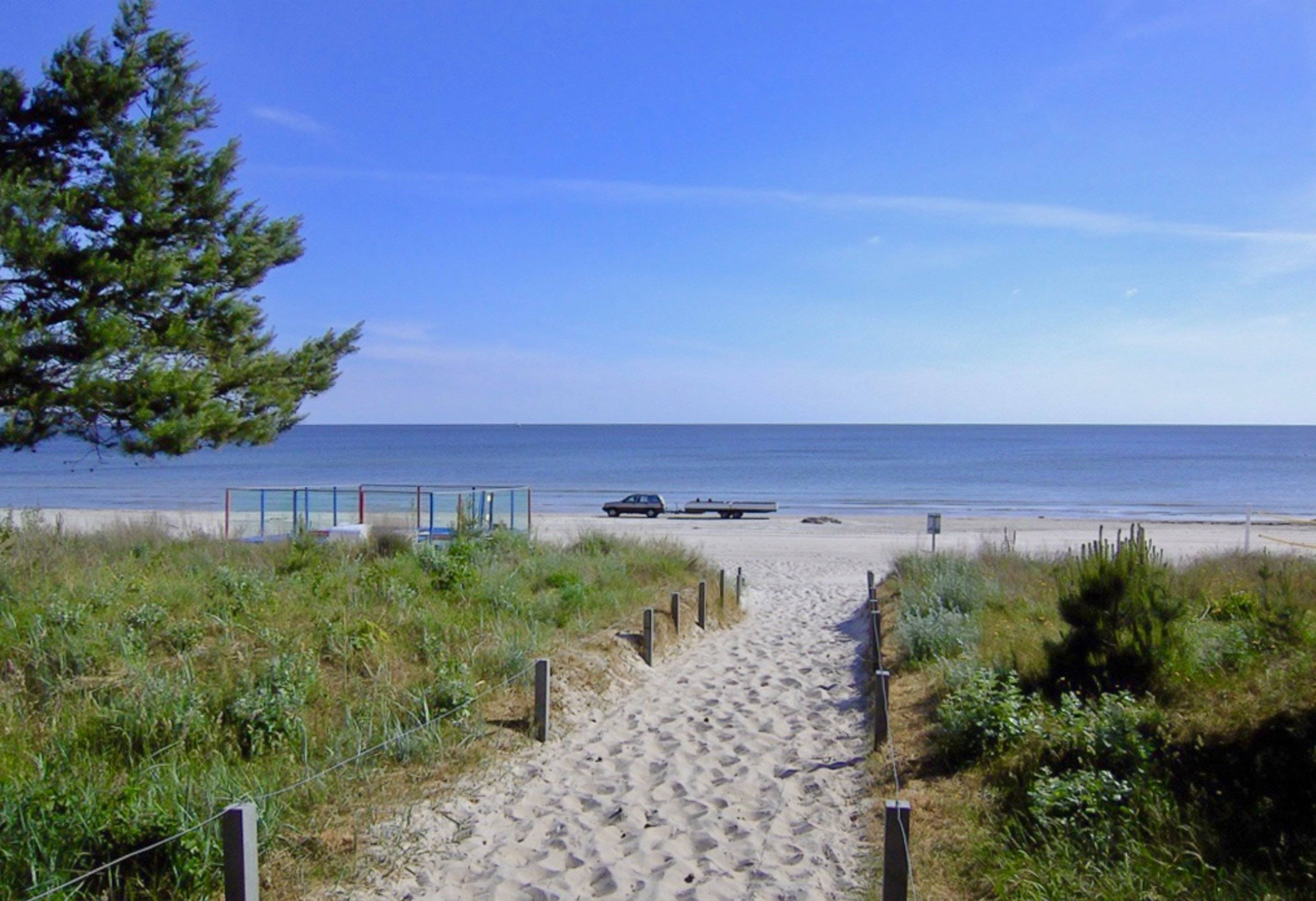 Der feinsandige Badestrand in Binz