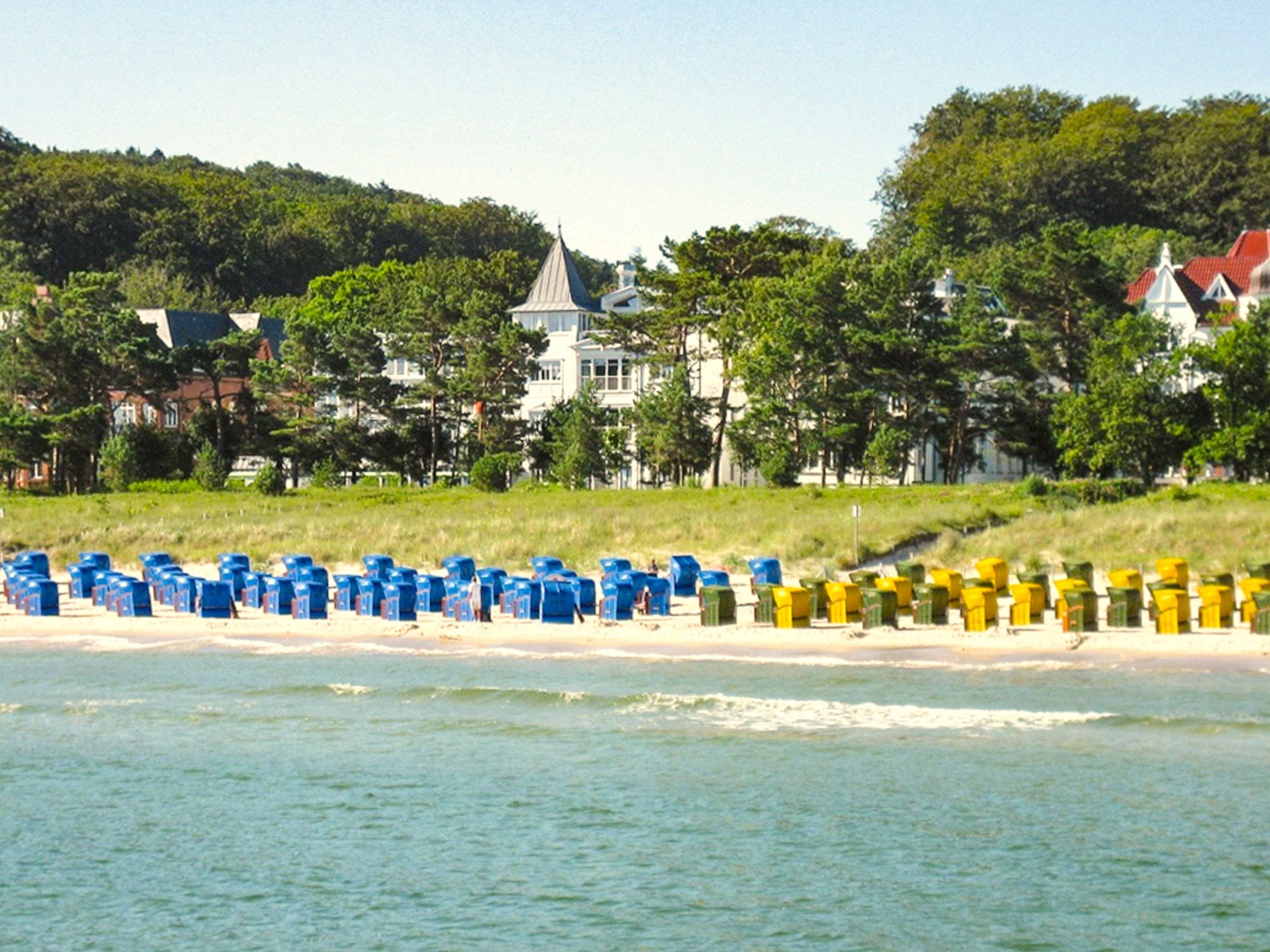 Der Badestrand vor der Villa