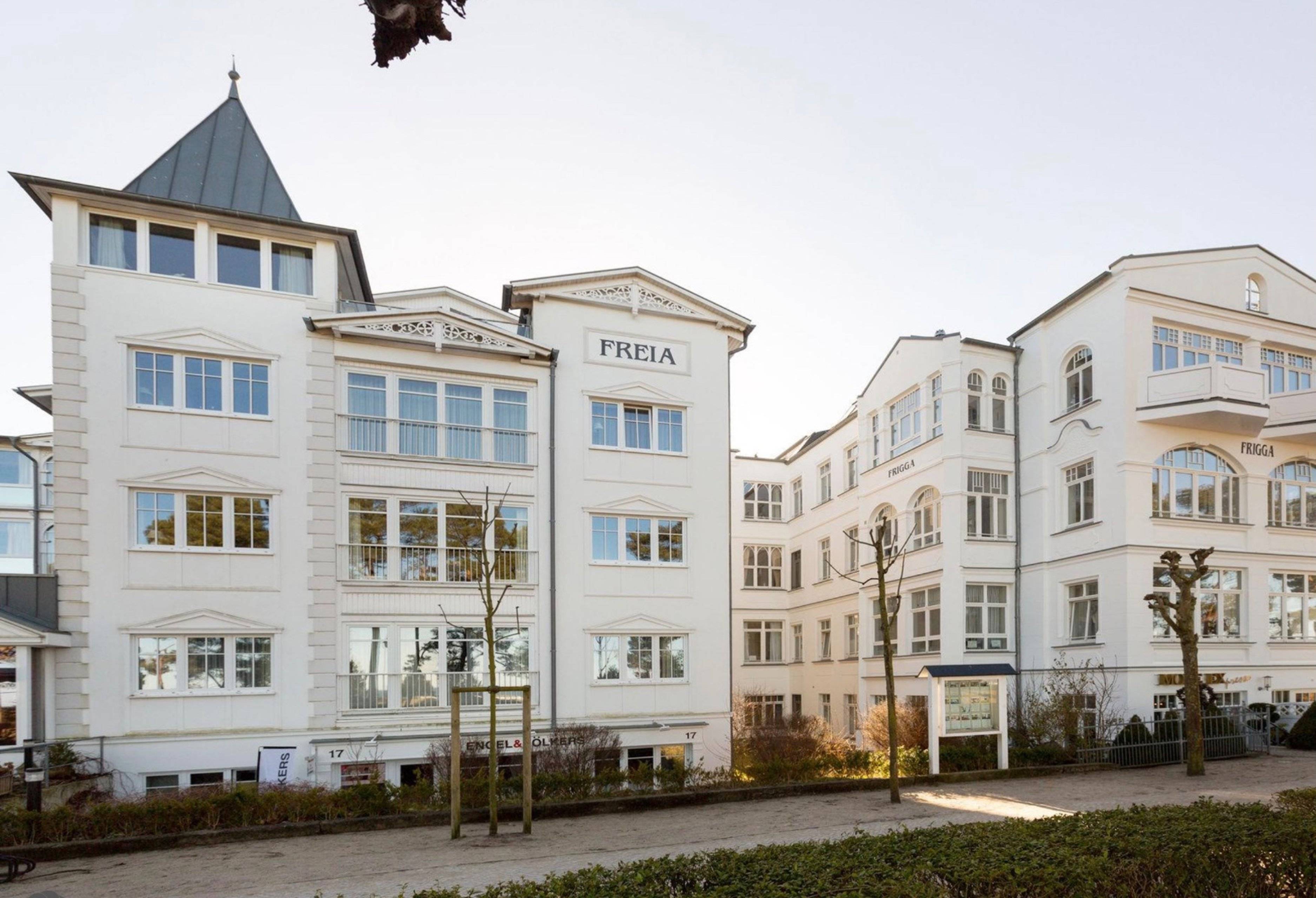 Die Aussenansicht der wunderschönen Villa Freia