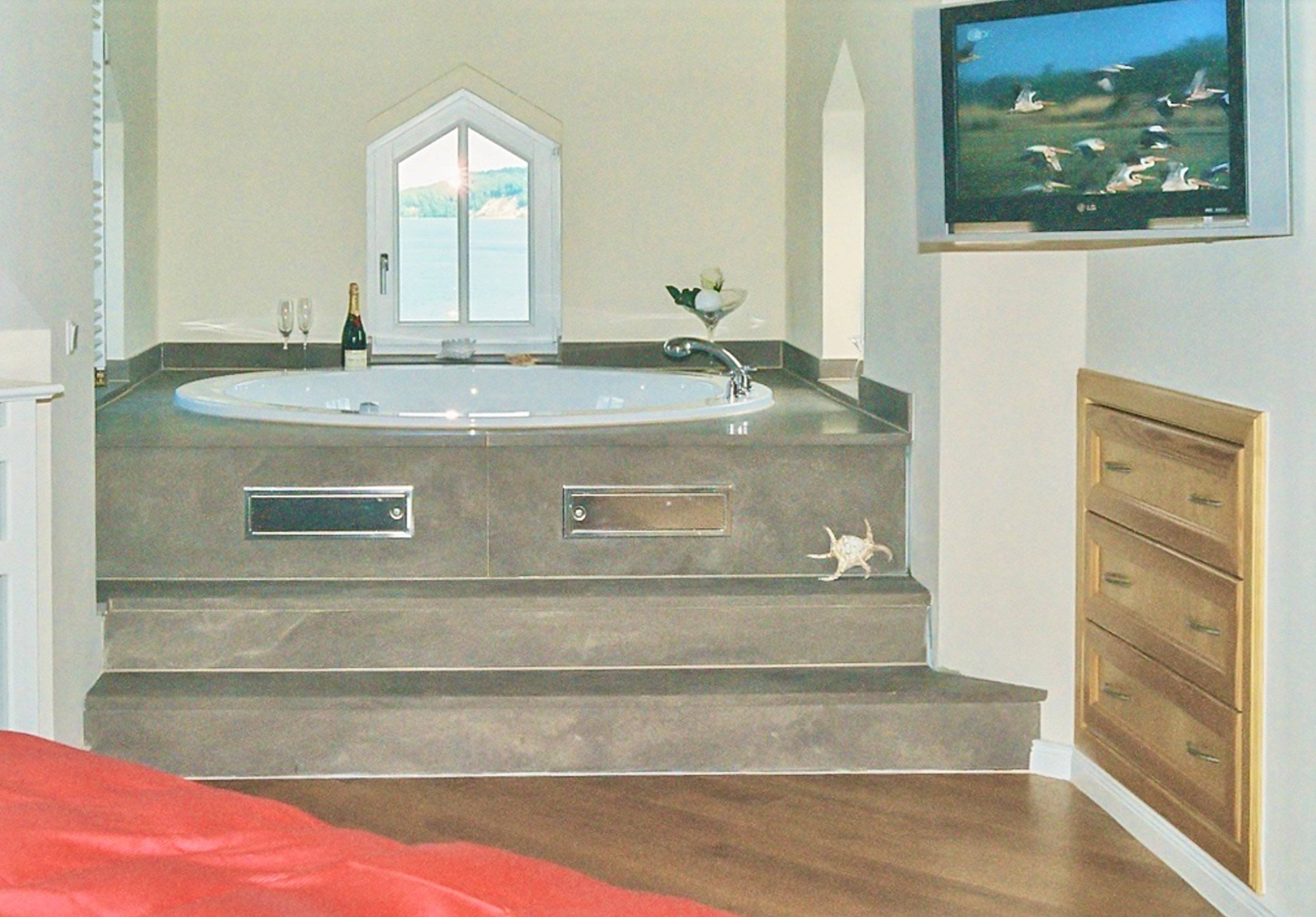 Der Whirlpool im Turmzimmer