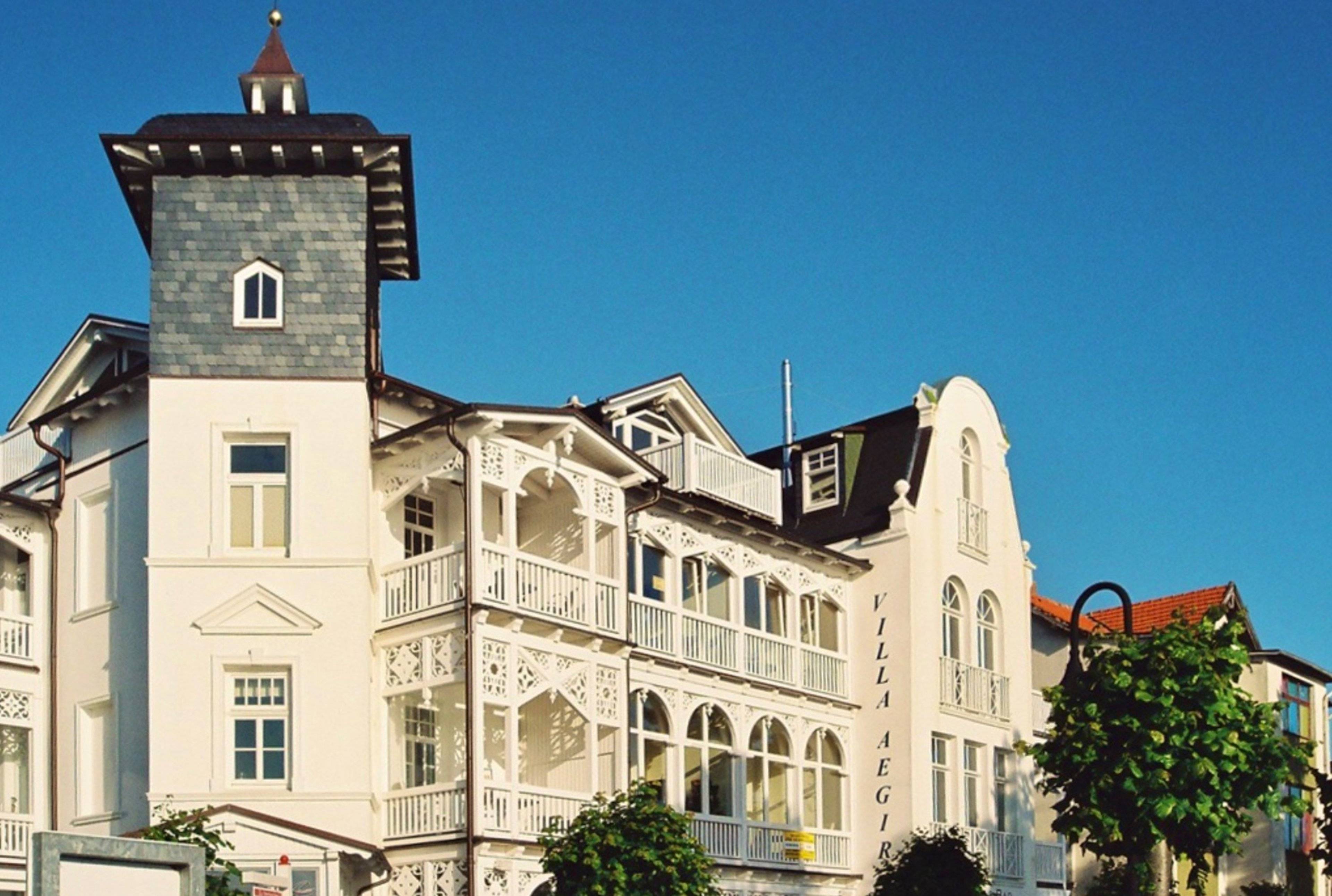 Die Villa in Bäderarchitektur in Binz