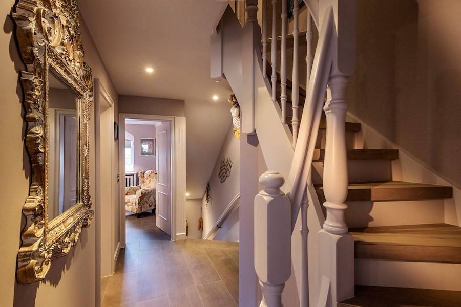 Vom Obergeschoss geht es weiter ins Dachgeschoss.