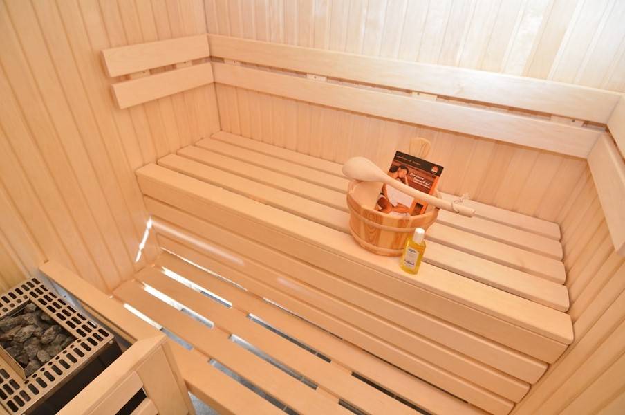Bei kühleren Tagen ist die eigene Sauna in der Wohnung ein tolles i-Tüpfelchen