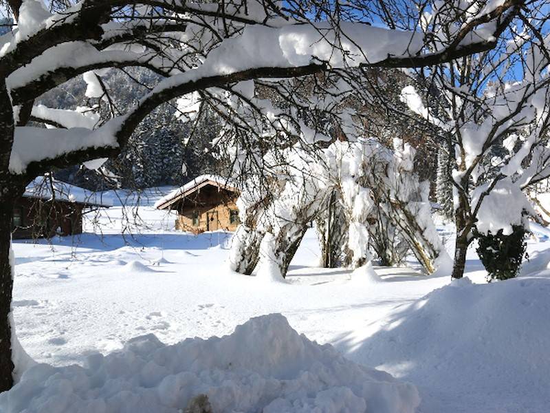 Winteridylle in unserem Chalet Resort in Ruhpolding.