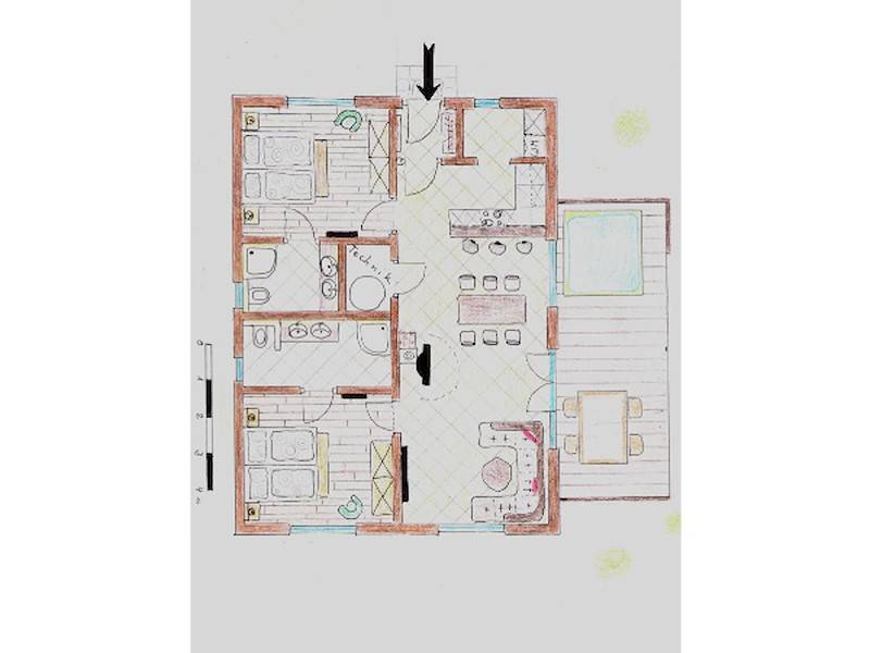 Der Grundriss des Chalets