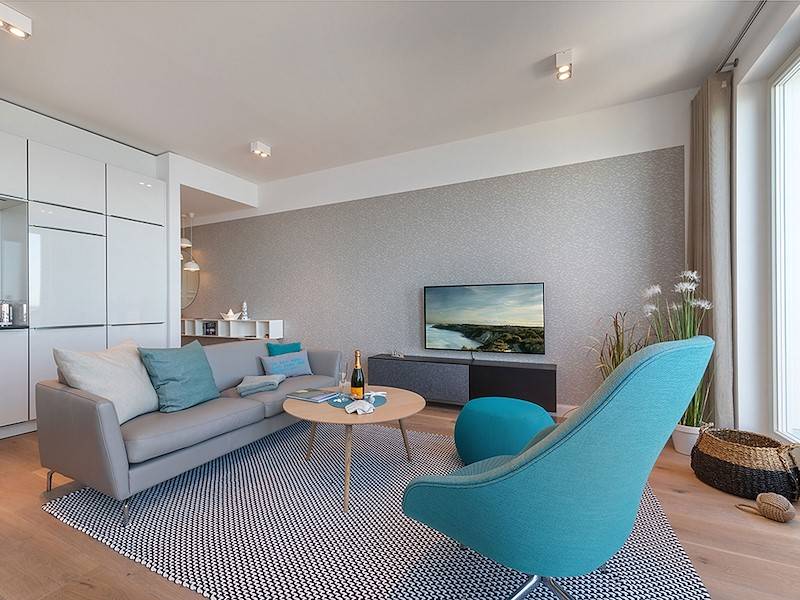 Hell, modern und einladend ist diese wunderbare Ferienwohnung.