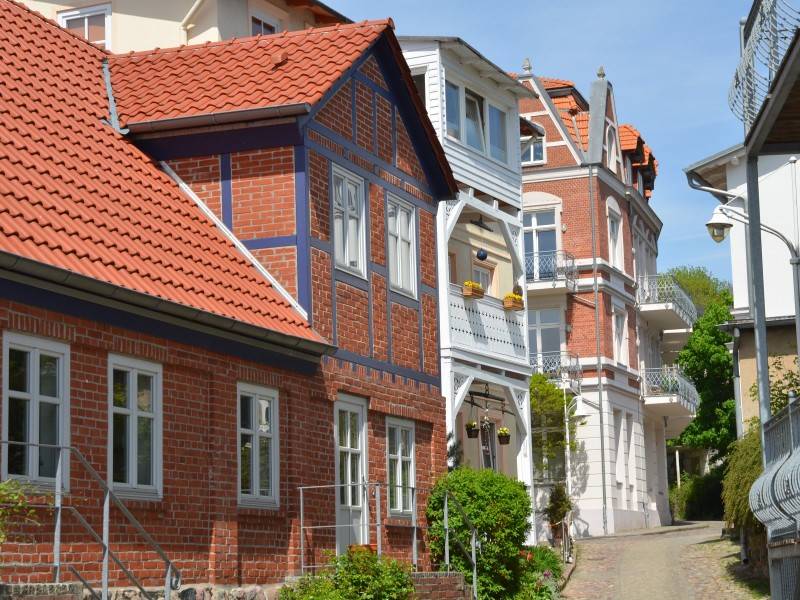Die wunderbare Altstadt in Sassnitz lädt zum Bummeln ein.
