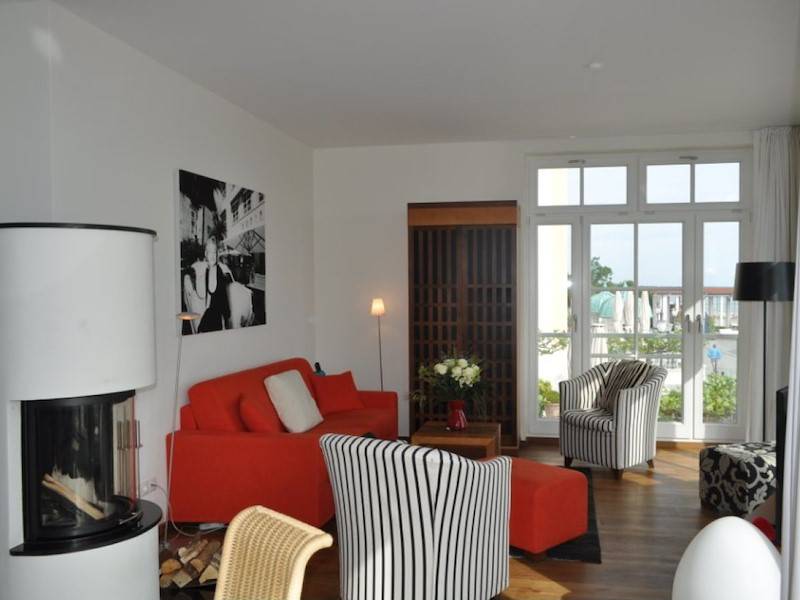 Gemütliche Ausstattung mit Kaminofen