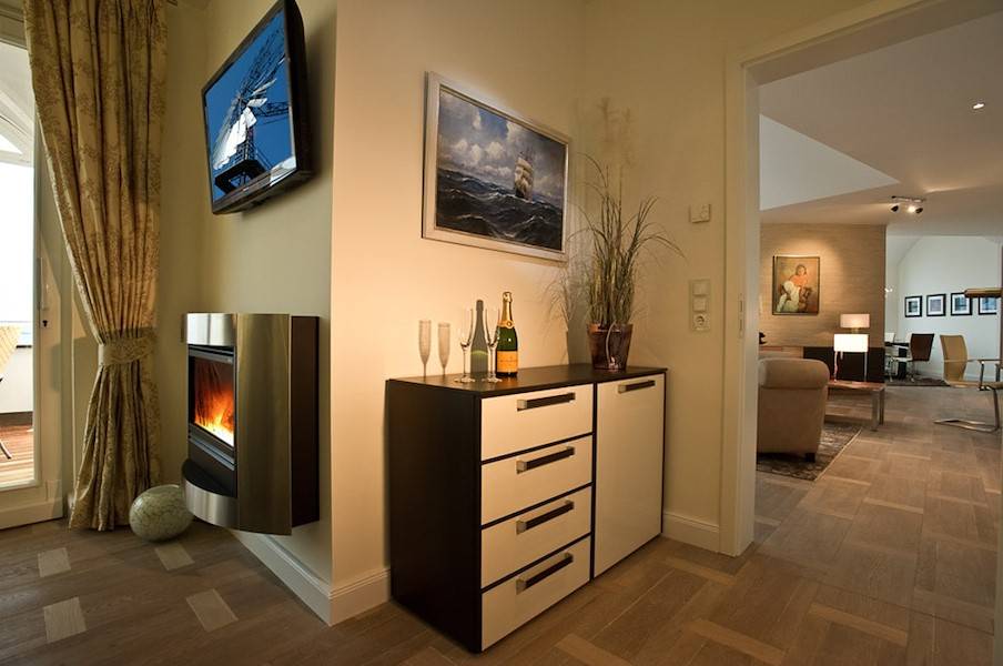 Blick aus dem Masterbedroom in Richtung Wohnzimmer