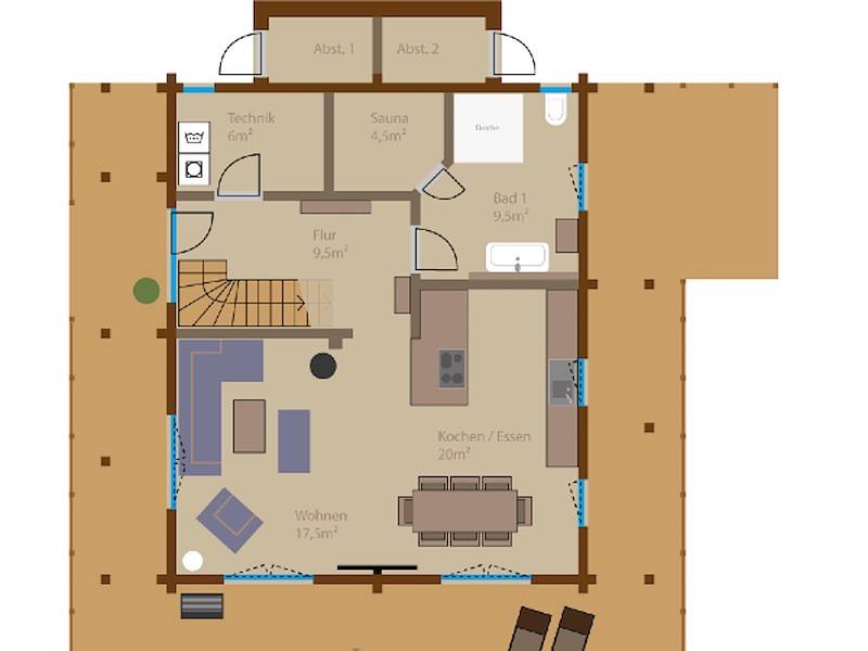 Der Grundriss im EG Teil 1