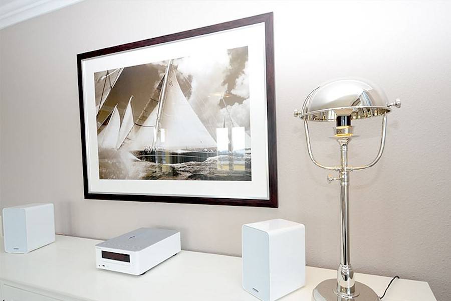 Für guten Sound sorg die Hi-Fi Anlage