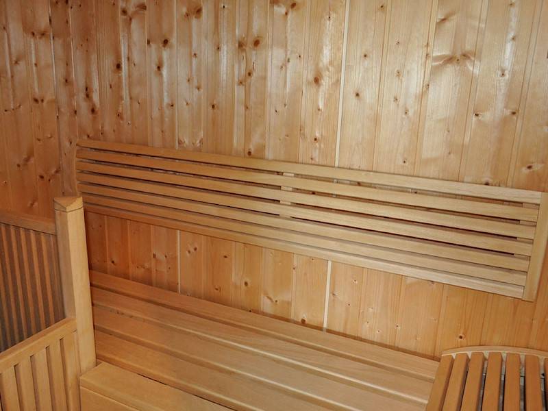 Auch eine wohnungseigene Sauna befindet sich im Penthouse.