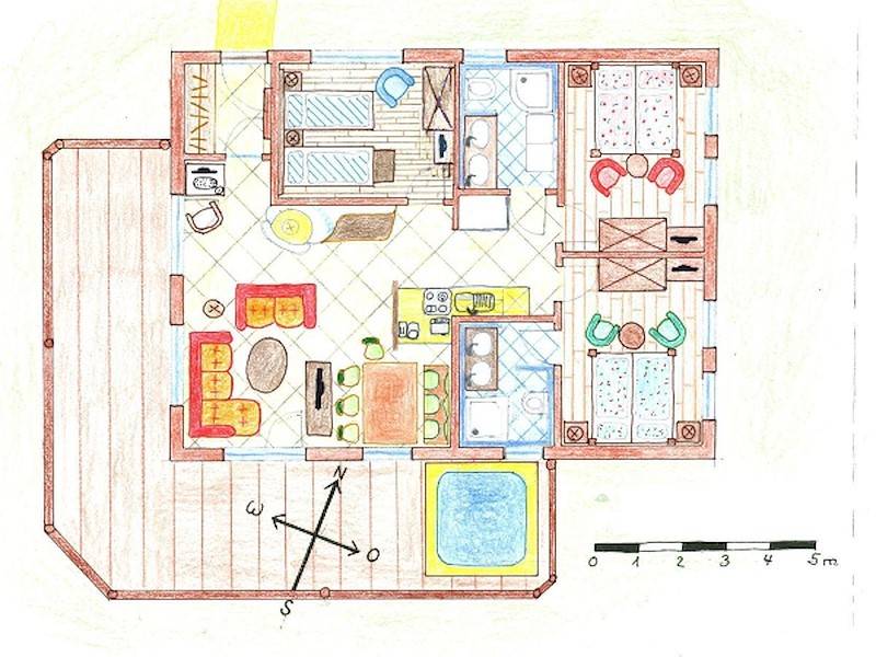 Der Grundriss ist perfekt für die gesamte Familie