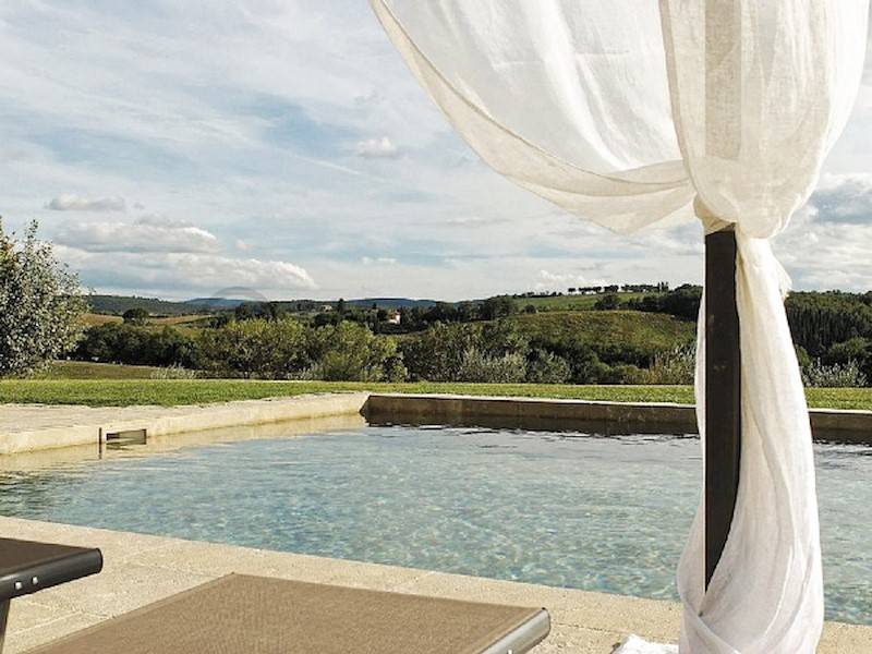 Lassen Sie die Blicke schweifen bis zum Horizont und auf Montepulciano.