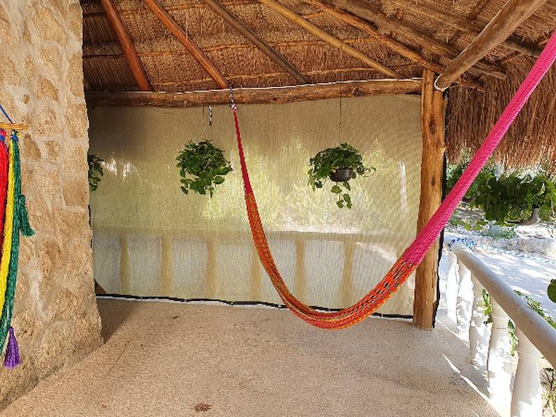 ein Teil der Terrasse