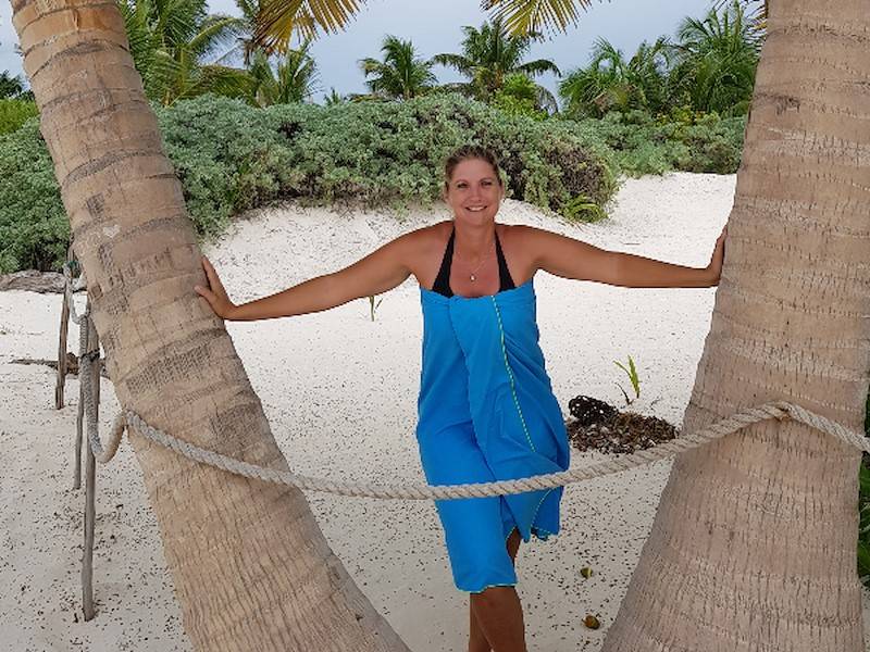 am Traumstrand Playa Paraiso von Tulum