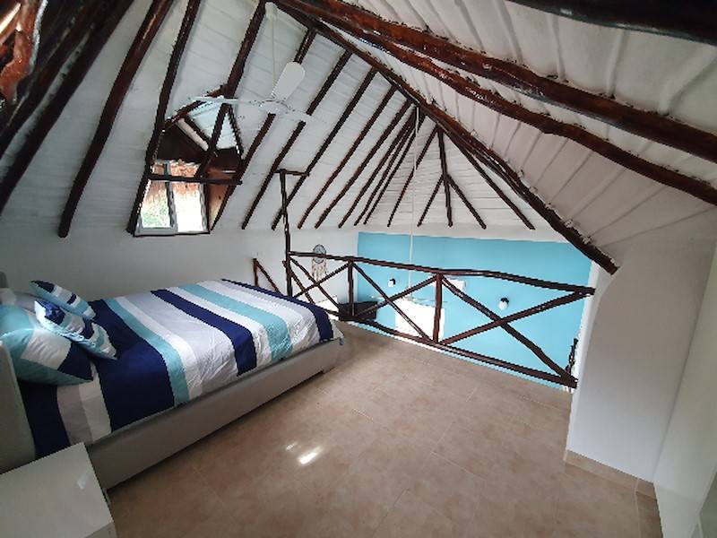 Blick aus dem Schlafzimmer zur Galerie