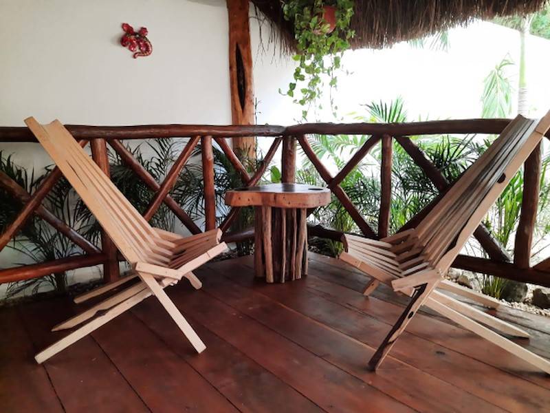 Relaxen unter dem Garten-Palapa